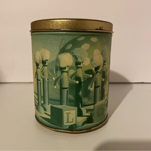 Vintage Charles Chips Music Box Tin, Toy Soldier Design, by I.P. “Dip” Dippery